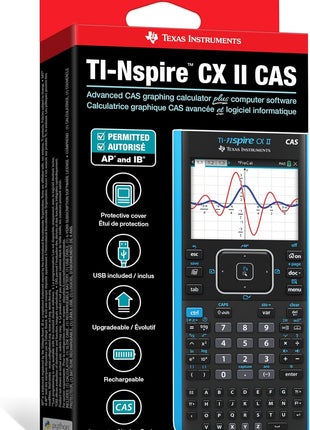 Texas Instruments TI-Nspire CX II CAS Color Graphing Calculator with Student Software (PC/Mac)