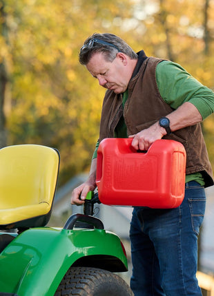 Scepter FSCG552 Fuel Container with Spill Proof Spout with Bonus Spout Extender, Rear Handle Red Gas Can, 5 Gallon