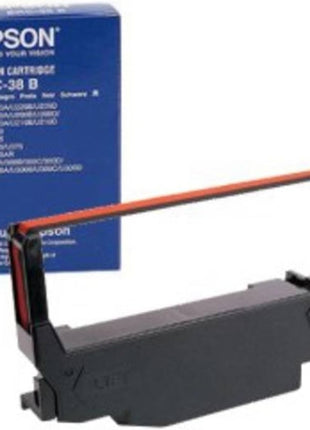 EPSON AMERICA, INC., ERC38BR Ribbon, Black/Red