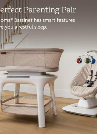 UPPAbaby Mamaroo Smart Swing â€“ Customizable Soothing Modes with MotionSync Technology â€“ Infant Recline + Bluetooth Enabled â€“ Included Newborn Insert â€“ Camila (Dark Green MÃ©lange)