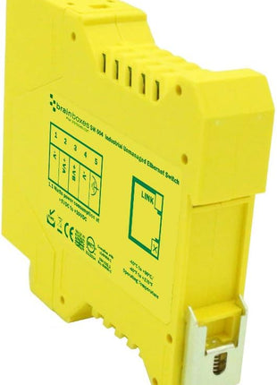 Brainboxes Switch - 4 Ports - DIN Rail mountable (SW-504)