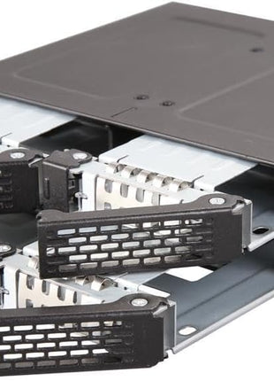 ICY DOCK 4 Bay 2.5 SAS/SATA HDD/SSD Metal Mobile Rack Enclosure for 5.25" Bay (with Fan Control) | ToughArmor MB607SP-B