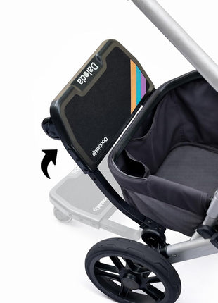 DoubleUp Toddler Board Compatible with UPPAbaby Vista (2015+) Adjustable Ride-On Stroller Board for Toddlers â€“ Easy Fold & Secure Fit