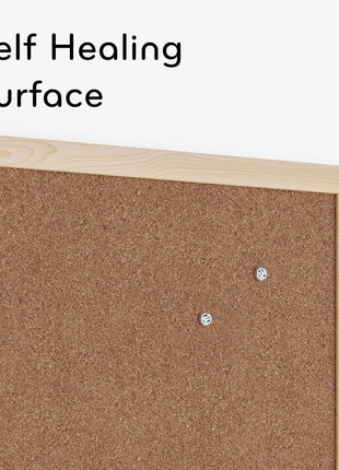 U Brands Cork Bulletin Board, 18 inch x 24 inch Inches, Light Birch Wood Frame (265U00-01)