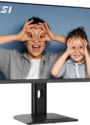 MSI PRO MP273QP E2 27-inch IPS 2560 x 1440 (QHD) Computer Monitor, 100Hz, HDR400, Free-Sync, HDMI, DP Port, VESA Mountable, Height Adjustable, Tilt, Speaker, 1ms, Black