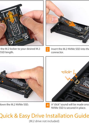 ICY DOCK M.2 PCIe 3.0/4.0 NVMe SSD to 2.5" U.2 SSD Converter / Mounting Adapter with Heatsink | EZConvert MB705M2P-B