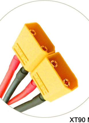 FLY RC 2pcs XT90 Plug Parallel Battery Connector Cable XT90 Connector Style Parallel Y-Harness for Quadcopters Multirotors RC LiPo Battery Male and Female Connectors