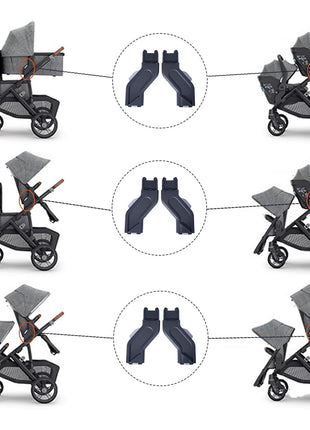 Upper Adapters Compatible with Uppababy Vista Stroller Bassinet,Infant car seat(Aria,MESA), Not Compatible with Other Models