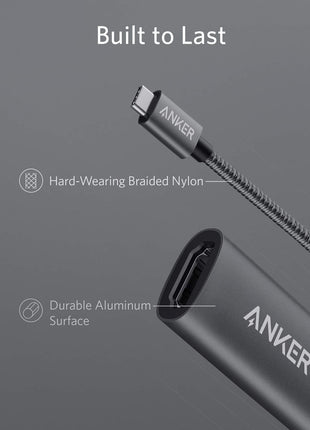Anker USB C to HDMI Adapter (4K@60Hz), 310 USB-C Adapter (4K HDMI), for MacBook Pro, MacBook Air, iPad Pro, Pixelbook, XPS, Galaxy, and More(Compatible with Thunderbolt 3 Ports)
