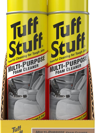 Tuff Stuff Multi-Purpose Foam Cleaner, Use on Car Interior, Furniture, Carpet, 22 Oz Each