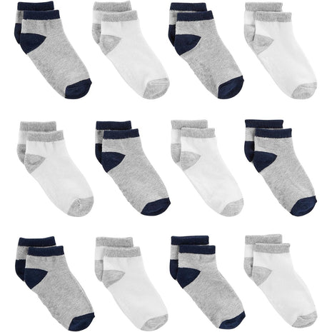 Simple Joys by Carter's Baby 12-Pack Socks, Multicolor/Monster/Sharks/Stripe, 4-5T
