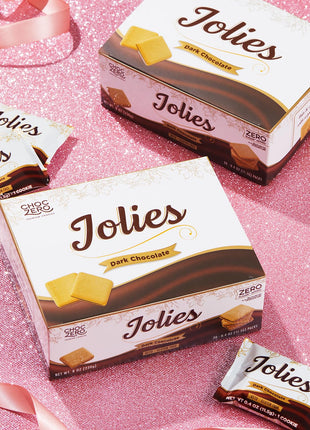 ChocZero Chocolate Cookies, Dark Chocolate Jolies ??Gluten Free, Sugar Free, 20 Crispy Chocolate Filled Keto Cookies Per Box, 8 Ounce