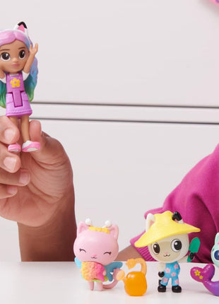 Gabby's Dollhouse, Gabby and Friends Figure Set with Rainbow Gabby Doll, 3 Toy Figures and Surprise Accessory Kids Toys for Ages 3 and up