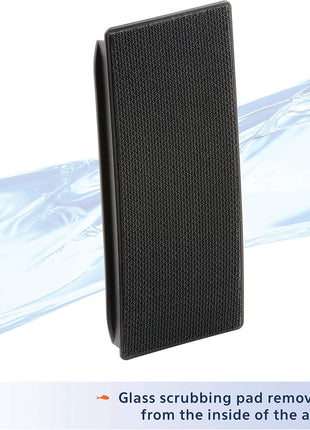 Aqueon Aquarium Algae Scraper, Fish Tank Cleaning Magnets for Glass/Acrylic, Small, Black