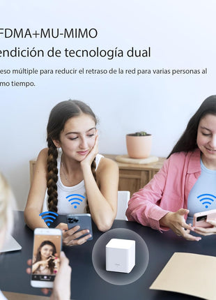 Tenda AX1500 Mesh WiFi 6 System Nova EX3 - Covers up to 3500 sq.ft - Whole Home WiFi 6 Mesh System - Gigabit Mesh Router for 80 Devices - Dual-Band Mesh Network - Replaces Wireless Router - 3-Pack