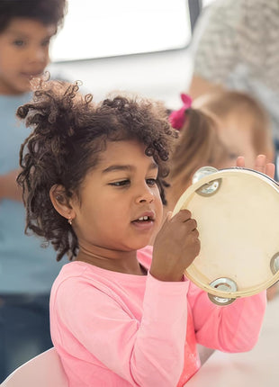 Stoie's Wooden Toddler Musical Instruments with Drum, Hand Bells, Flute, Maracas, Castanet, Tamburine, for Babies and Kids, Eco Friendly Montessori Educational Toy