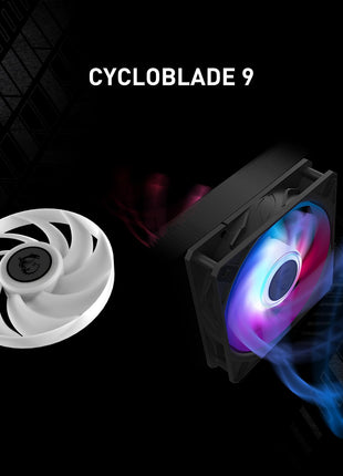 MSI MAG CORELIQUID A15 240 - AIO ARGB CPU Liquid Cooler - 240mm Radiator - LGA 1851 Ready - Dual 120mm ARGB PWM Fans, Black