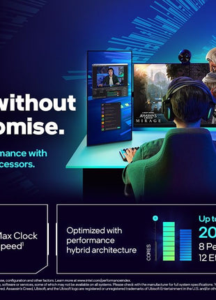 Intel® CoreTM i7-14700K New Gaming Desktop Processor 20 cores (8 P-cores + 12 E-cores) with Integrated Graphics - Unlocked
