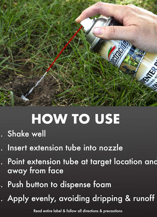 Spectracide Carpenter Bee And Ground-Nesting Yellowjacket Killer Foaming Aerosol 16 Ounces, Expands To Where Insects Live