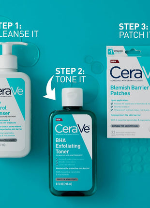 CeraVe Hydrocolloid Blemish Patches, Pimple Patches for Face, 22ct | Absorbs Oil with Niacinamide and Ceramides, Ultra-Thin Acne Patches That Blend Into All Skin Tones, For Sensitive Skin