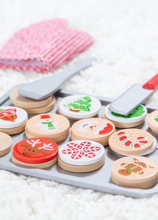 Melissa & Doug Slice and Bake Wooden Christmas Cookie Play Food Set