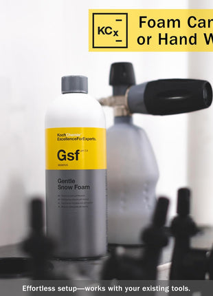 KOCHCHEMIE Gentle Snow Foam - pH Neutral Pre-Cleaning; Works With Foam Cannons & Sprayers; Manual Washing Shampoo; Safe on Existing Wax & Sealed Surfaces; Unique Cherry Fragrance (1 Liter)