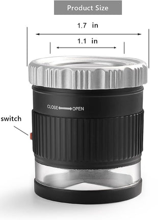 30X Loupe Magnifier Eye Loops Magnifying Glass Jewelry Coin Supplies | 30X,battery,6 lights,portable,adjustable,eye loupe,jewelry magnifier,currency,coin collection supplies,printers loupe