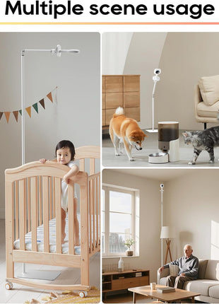 Floor Stand Suitable for Nanit Baby Monitor, Holder Mount with Adjustable Height and Stable Base (Camera not Included)