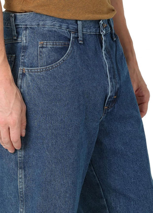 Rustler mens Classic Relaxed Fit Jeans, Dark Stonewash, 36W x 32L US