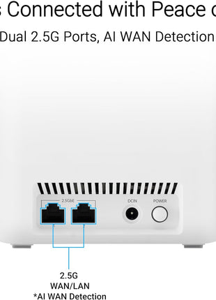 ASUS ZenWiFi BD5 WiFi 7 Mesh Router - 2,500 sq. ft., 5Gbps (1 Pack)