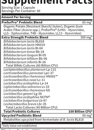Garden of Life Dr. Formulated Pre, Post & Probiotics 100 Billion CFU, 30ct | Pre, Post & Probiotic Once Daily Supplement for Women & Men, Extra Stength, 30 Day Supply