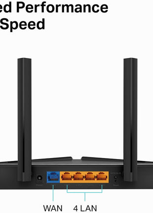 TP-Link Smart WiFi 6 Router (Archer AX10) ??4 Gigabit LAN Ports, Dual Band 802.11AX Router, Beamforming, OFDMA, MU-MIMO, Parental Controls, Dual-Core 900MHz Processor, Works with Alexa