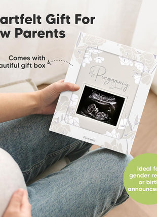 Pregnancy Journal, Pregnancy Announcements, 80 Pages Hard Cover Book (Clay) | Baby Books For Mom To Be Gift, Baby Memory Book Keepsake, Gender Reveal Gifts For New Moms, Shower & Registry