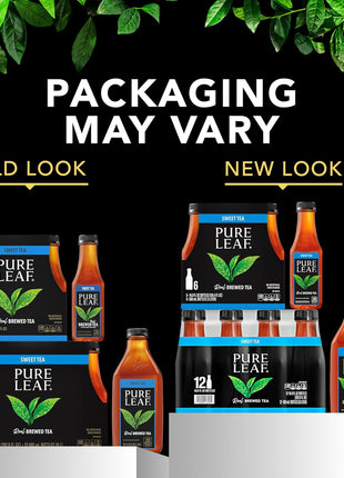 Pure Leaf Iced Tea, Extra Sweet, Real Brewed Tea, 18.5 Fl Oz Bottles (Pack Of 12)