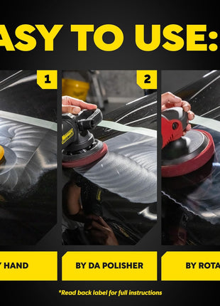 Meguiar's Mirror Glaze M105 Ultra-Cut Compound, Pro-Grade Car Compound for Removing Scratches and Heavy Swirls, Restores Gloss and Clarity, Car Guy Gifts for Men and Women Who Love to Detail, 8 Oz