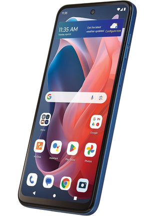 Tracfone Moto G Play (2023) [Activation Promotion], 32GB, Blue, Includes 1500Min/1500Txt/1500MB, 365 Days Service Plan - Prepaid Smartphone