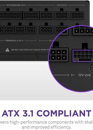 NZXT C850 Gold ATX 3.1-850W Fully Modular Power Supply | 850W 80 PLUS Gold ATX 3.1 PSU, fully modular and quiet. PCIe 5 ready for modern GPUs, backed by a 10-year warranty.
