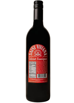 Saint Viviana Non-Alcoholic Cabernet Sauvignon, Non Alcoholic Red Wine, Gluten Free, Low Sugar, Zero Proof, California Dealcoholized Wine, Blackberry, Plum, Coffee & Vanilla Notes, 24.6 fl oz Bottle