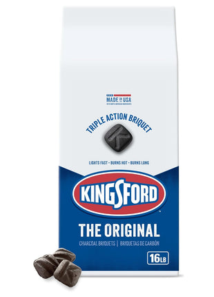 Kingsford Original Charcoal Briquettes, BBQ Charcoal for Grilling, 16 Pounds (Package May Vary)