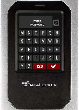DataLocker DL4 FE 7.6TB Password Protected Encrypted SSD, Easy Screen Guided Setup, AES 256, IP64 Dust/Water Resistant, TAA Compliant Trusted FIPS 140-3 Level 3, OS Independent, USB-C/USB-A