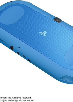 Sony Playstation Vita Wi-Fi 2000 Series with AC Adapter and Silicon Joystick Covers (Aqua Blue) (Renewed)
