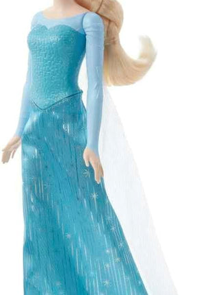 Mattel Disney Frozen Elsa Fashion Doll in Frozen 1 Look | Posable Doll in Signature Blue Dress with Cape, Skirt & Shoes and Braided Hair, Inspired by Disney Frozen