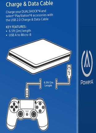 PowerA USB Charging Cable for PlayStation 4