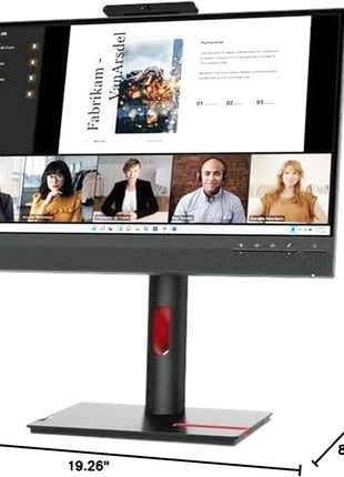 Lenovo ThinkCentre TIO22GEN5 22" Class Webcam Full HD LED Monitor - 16:9 - Black
