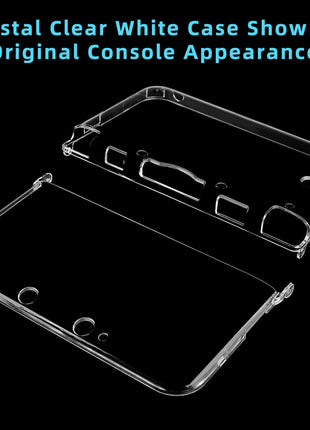 OSTENT Protective Clear Crystal Hard Guard Case Cover Skin Shell for Nintendo 3DS XL LL Color Clear White