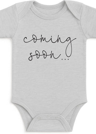 Bump and Beyond Designs Baby Surprise Pregnancy Announcement For Grandparents Coming Soon (White, 0 3 Months)