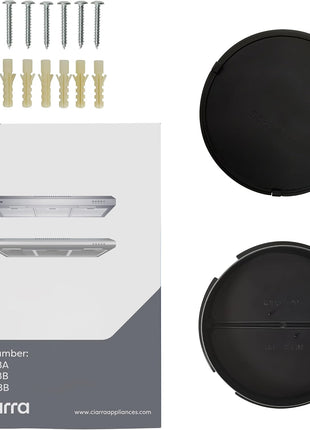 CIARRA Ductless Range Hood 30 inch Under Cabinet Hood Vent for Kitchen Ducted and Ductless Convertible CAS75918A