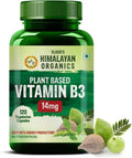 Himalayan Organics Organics Plant-Based Vitamin B3 | Supports Healthy Skin and Heart 120 Capsules