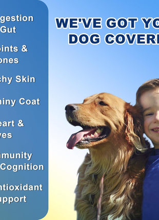 Probiotics for Dogs, Dog Probiotics for Digestive Health, Dog Vitamins, Dog Multivitamin Powder