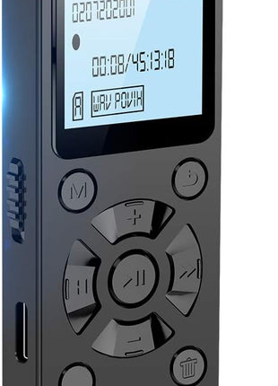 128GB Digital Voice Recorder for Lectures Meetings - EVIDA 9296 Hours Voice Activated Recording Device Audio Recorder with Playback,Password